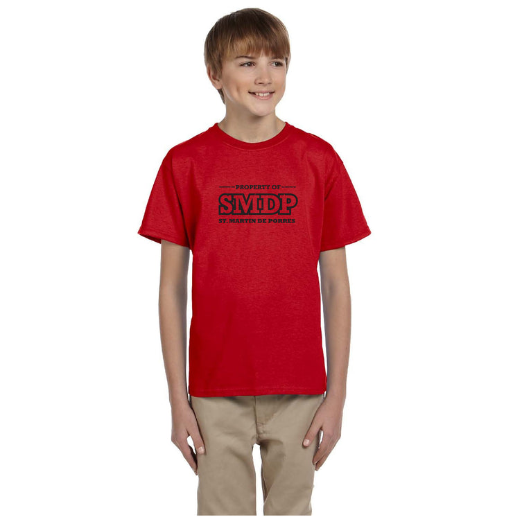 ST. MARTIN DE PORRES SPIRITWEAR - SMDP LOGO - GILDAN COTTON TEE - YOUTH