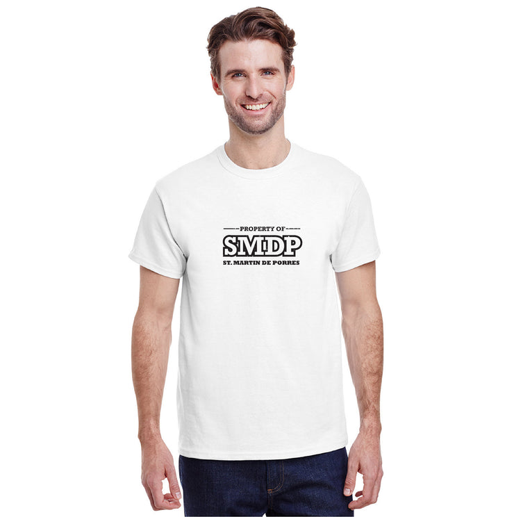 ST. MARTIN DE PORRES SPIRITWEAR - SMDP LOGO - GILDAN COTTON TEE - ADULT