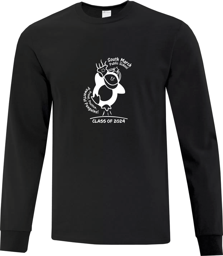SOUTH MARCH GRADWEAR- ATC COTTON LONGSLEEVE- SCHOOL LOGO