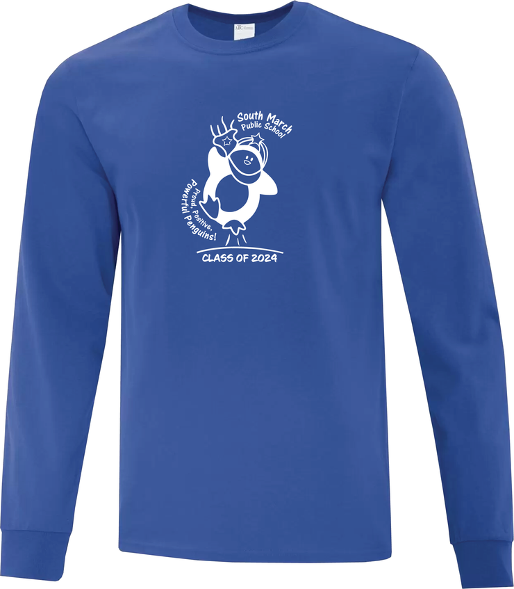 SOUTH MARCH GRADWEAR- ATC COTTON LONGSLEEVE- SCHOOL LOGO