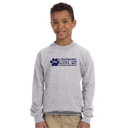 ST. ANNE SPIRITWEAR - LIONS - GILDAN COTTON FLEECE CREWNECK - YOUTH