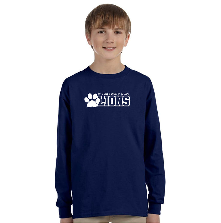 ST. ANNE SPIRITWEAR - LIONS - GILDAN LONGSLEEVE - YOUTH