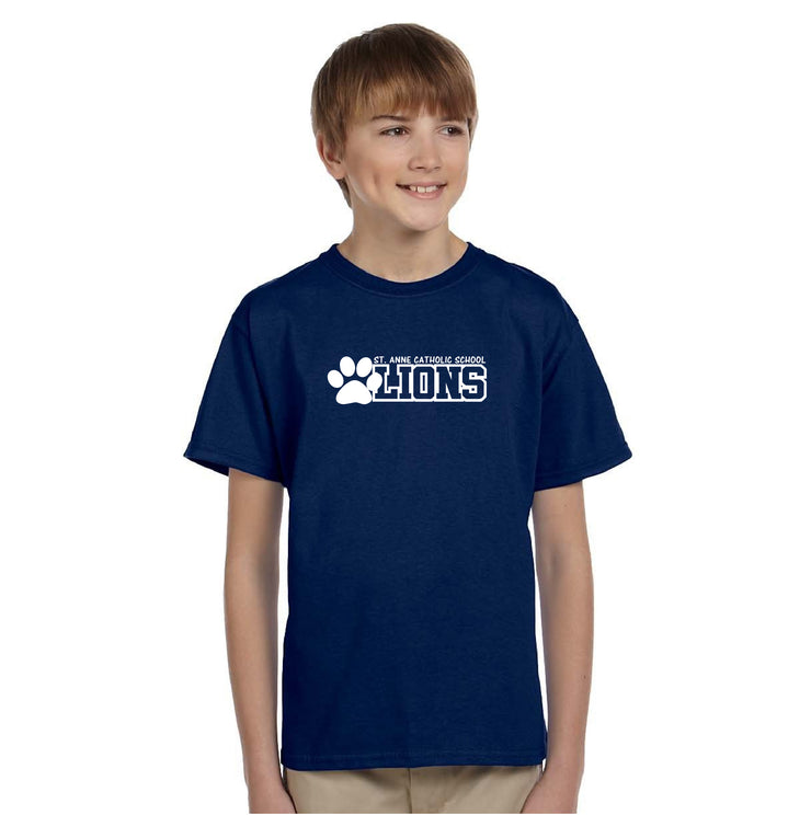 ST. ANNE SPIRITWEAR - LIONS - GILDAN HEAVY COTTON T SHIRT - YOUTH