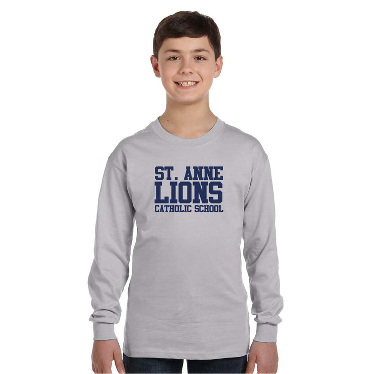ST. ANNE SPIRITWEAR - TEXT - GILDAN LONGSLEEVE - YOUTH