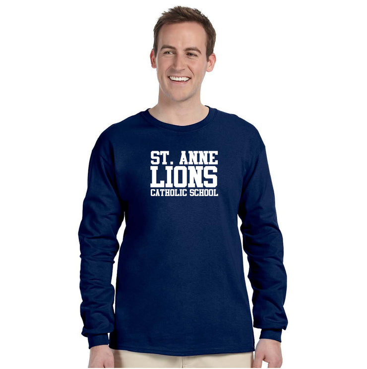 ST. ANNE SPIRITWEAR - TEXT - GILDAN LONGSLEEVE - ADULT