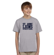 ST. ANNE SPIRITWEAR - TEXT - GILDAN HEAVY COTTON T SHIRT - YOUTH