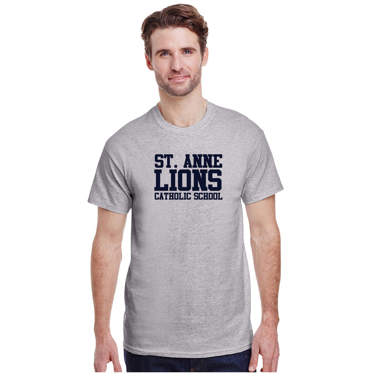 ST. ANNE SPIRITWEAR - TEXT - GILDAN HEAVY COTTON T SHIRT - ADULT