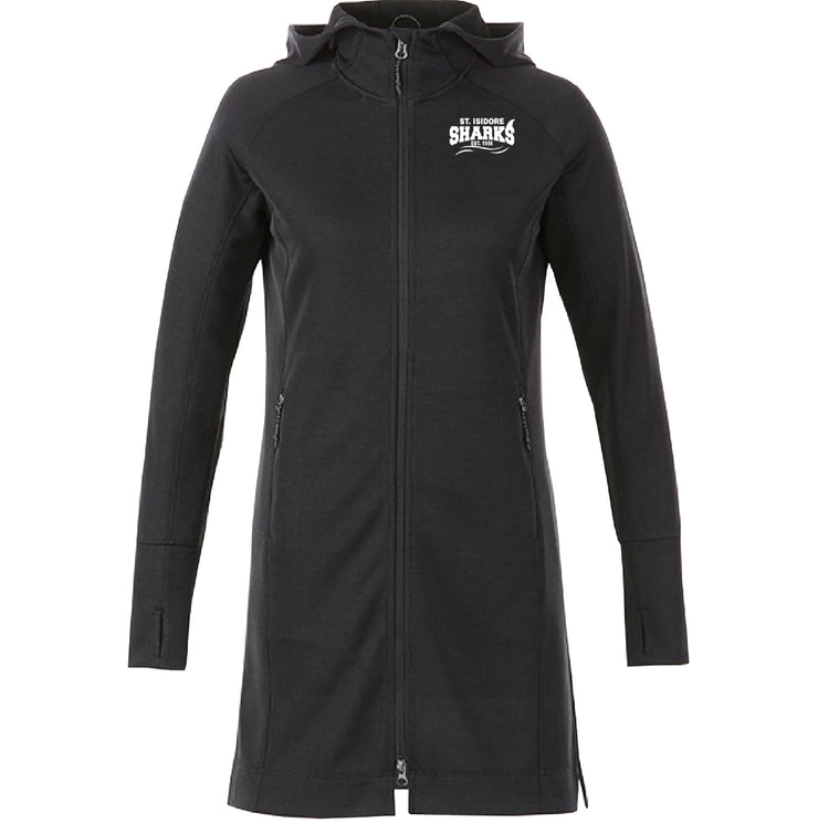 ST. ISIDORE STAFFWEAR - ODELL KNIT ZIP HOODY - LADIES
