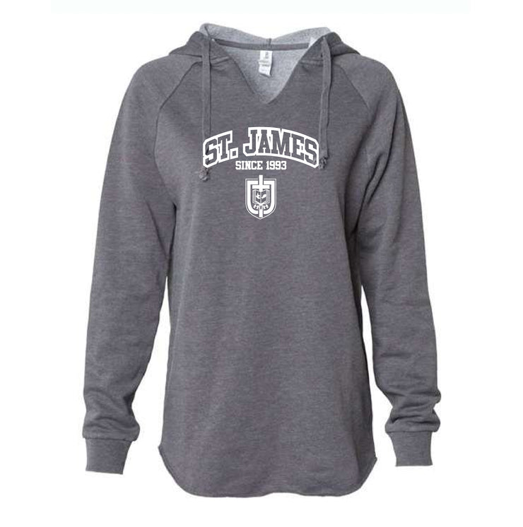 ST. JAMES STAFFWEAR - INDEPENDENT TRADING CO. CALIFORNIA PULLOVER HOODIE - LADIES