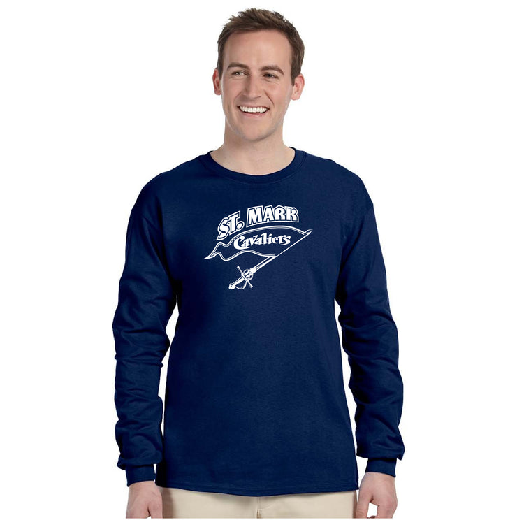 ST. MARK SPIRITWEAR - GILDAN COTTON LONGSLEEVE TEE - ADULT