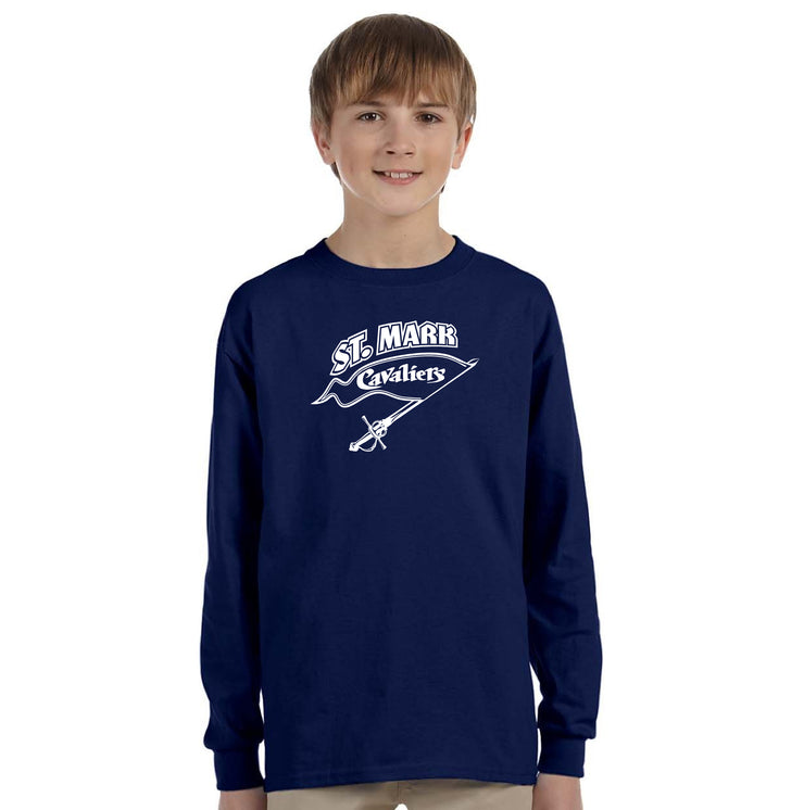 ST. MARK SPIRITWEAR - GILDAN COTTON LONGSLEEVE TEE - YOUTH