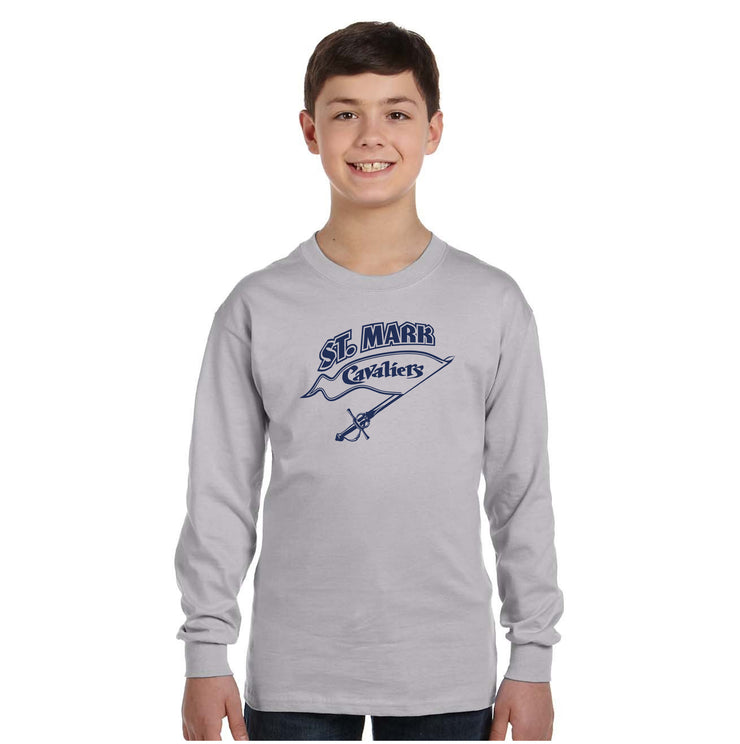 ST. MARK SPIRITWEAR - GILDAN COTTON LONGSLEEVE TEE - YOUTH