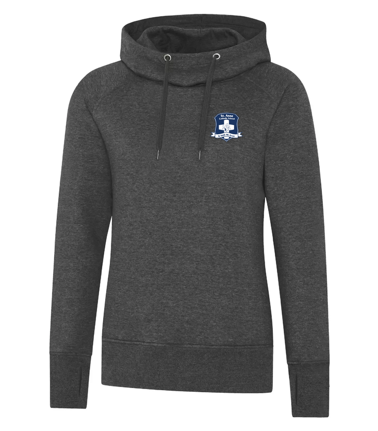 ST. ANNE STAFFWEAR- LEFT CHEST CREST EMBROIDERED -ATC VINTAGE LADIES HOODIE