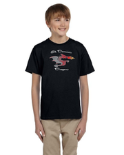 ST.DOMINIC SPIRITWEAR - DRAGONS LOGO -  YOUTH  - GILDAN COTTON TEE