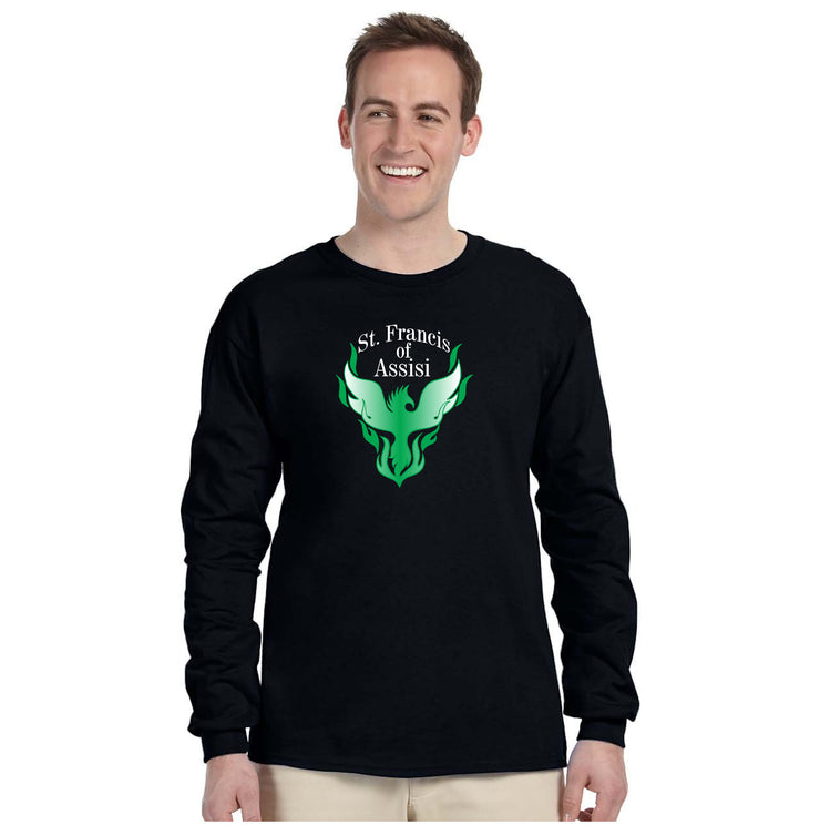 ST. FRANCIS OF ASSISI SPIRITWEAR - GILDAN COTTON LONGSLEEVE - ADULT
