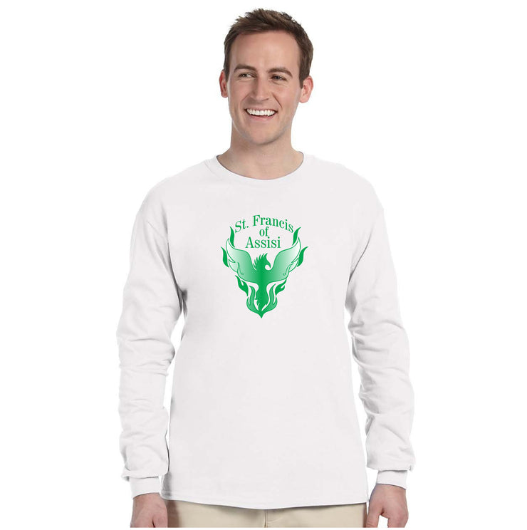 ST. FRANCIS OF ASSISI SPIRITWEAR - GILDAN COTTON LONGSLEEVE - ADULT