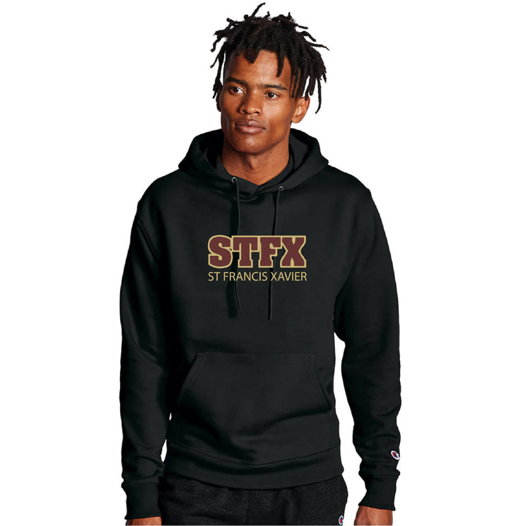 STFX STAFFWEAR - STFX TWILL - CHAMPION COTTON HOODIE - ADULT