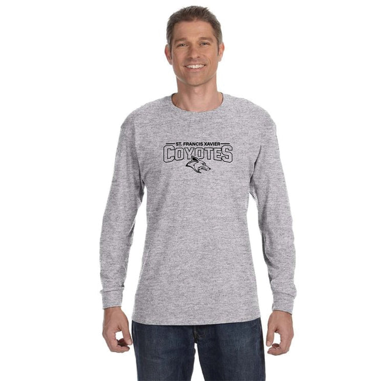 STFX SPIRITWEAR - COYOTES PRINT - GILDAN HEAVY COTTON LONGLSEEVE - ADULT