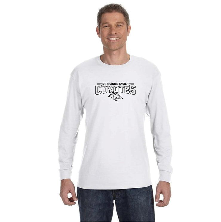 STFX SPIRITWEAR - COYOTES PRINT - GILDAN HEAVY COTTON LONGLSEEVE - ADULT