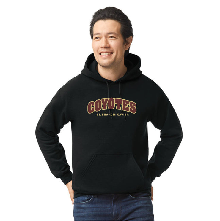 STFX SPIRITWEAR - COYOTES TWILL - GILDAN COTTON HOODIE - ADULT