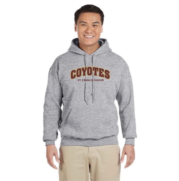 STFX SPIRITWEAR - COYOTES TWILL - GILDAN COTTON HOODIE - ADULT