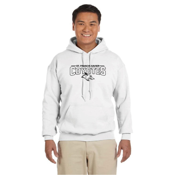 STFX SPIRITWEAR - COYOTES PRINT - GILDAN COTTON HOODIE - ADULT