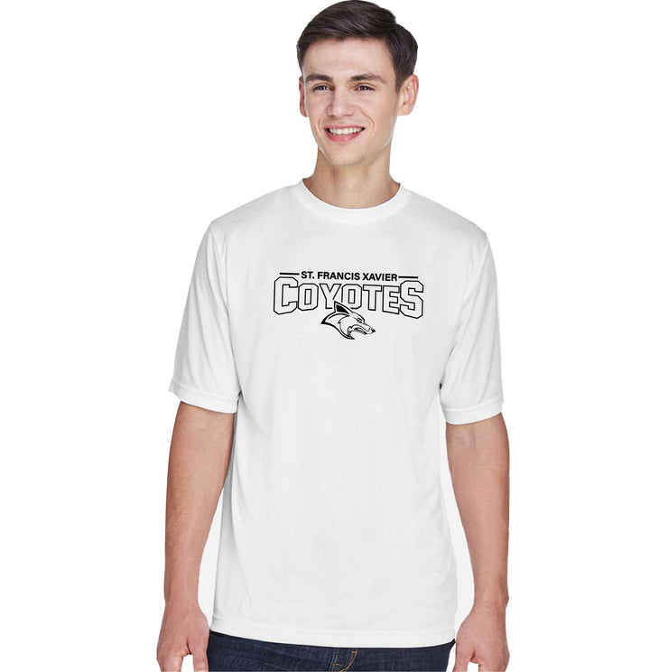 STFX SPIRITWEAR - COYOTES PRINT - TEAM 365 MOISTURE WICKING TEE -  ADULT