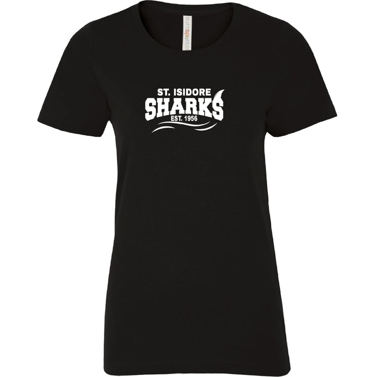 ST. ISIDORE STAFFWEAR - ATC RINGSPUN CREW NECK TEE - LADIES