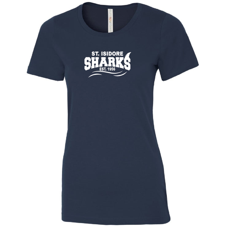 ST. ISIDORE STAFFWEAR - ATC RINGSPUN CREW NECK TEE - LADIES