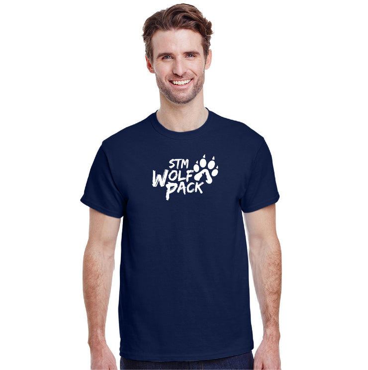 STM SPIRITWEAR - WOLFPACK - GILDAN COTTON TEE - ADULT