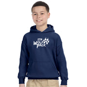 STM SPIRITWEAR - WOLFPACK - GILDAN COTTON HOODIE - YOUTH