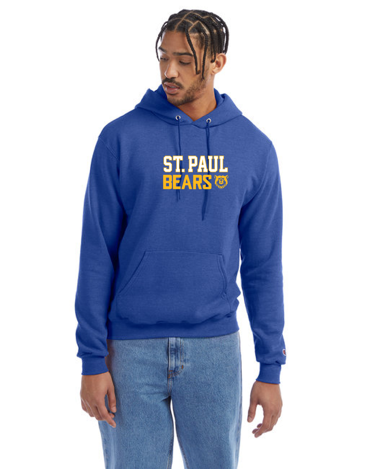 ST. PAUL SPIRITWEAR - CHAMPION COTTON HOODIE - ADULT