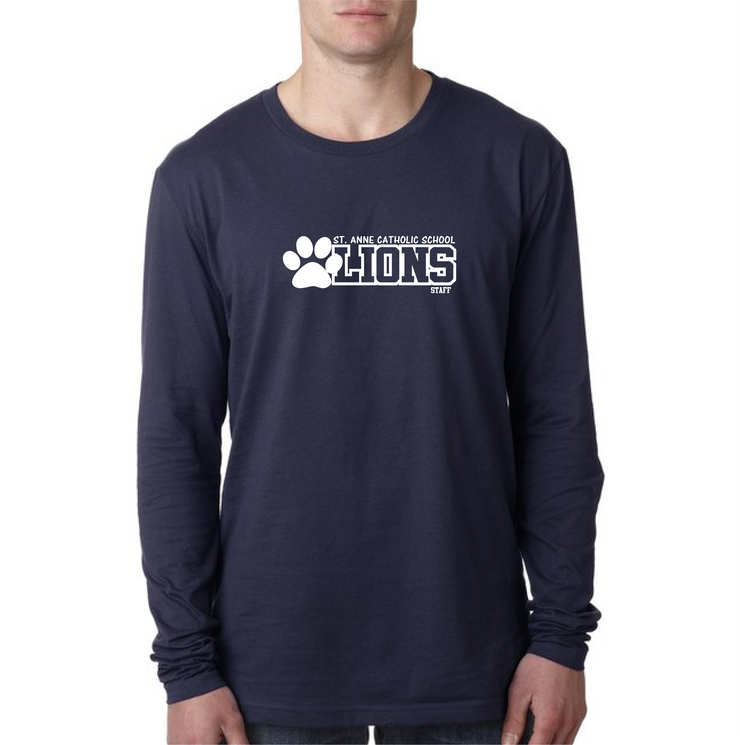ST. ANNE STAFFWEAR - LIONS - NEXT LEVEL LONGSLEEVE - ADULT