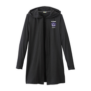 ST. ANNE STAFFWEAR - PAW EMB - ASHLAND KNIT HOODED CARDI - LADIES