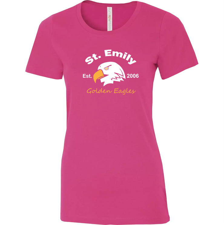 ST EMILY SPIRITWEAR - ATC LADIES EUROSPUN TEE - ADULT