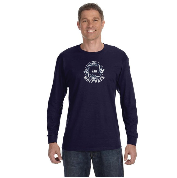 ST. JOHN THE APOSTLE SPIRITWEAR - GILDAN COTTON LONGSLEEVE - ADULT
