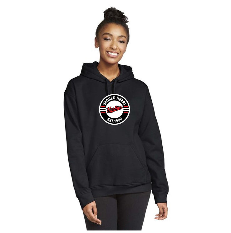 SACRED HEART STAFFWEAR - CIRCLE PRINT - GILDAN SOFTSTYLE HOODIE - ADULT
