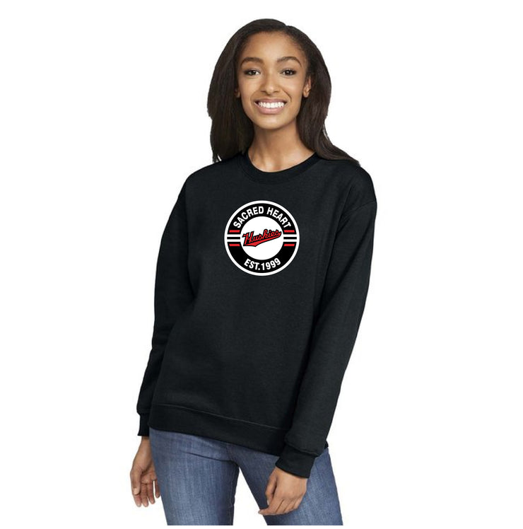 SACRED HEART STAFFWEAR - CIRCLE PRINT - GILDAN SOFTSTYLE CREWNECK - ADULT