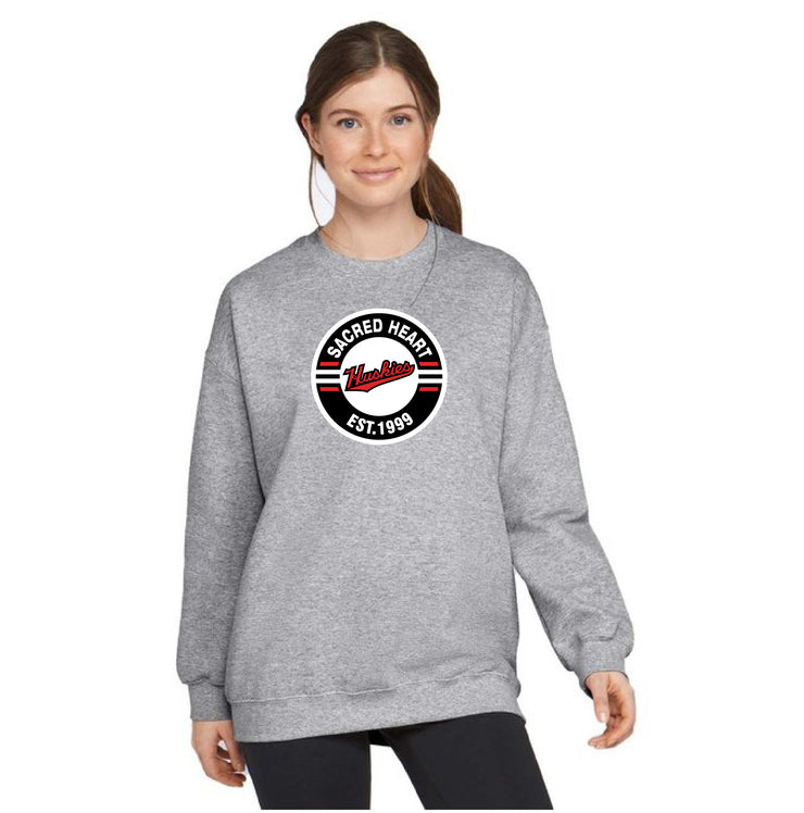 SACRED HEART STAFFWEAR - CIRCLE PRINT - GILDAN SOFTSTYLE CREWNECK - ADULT