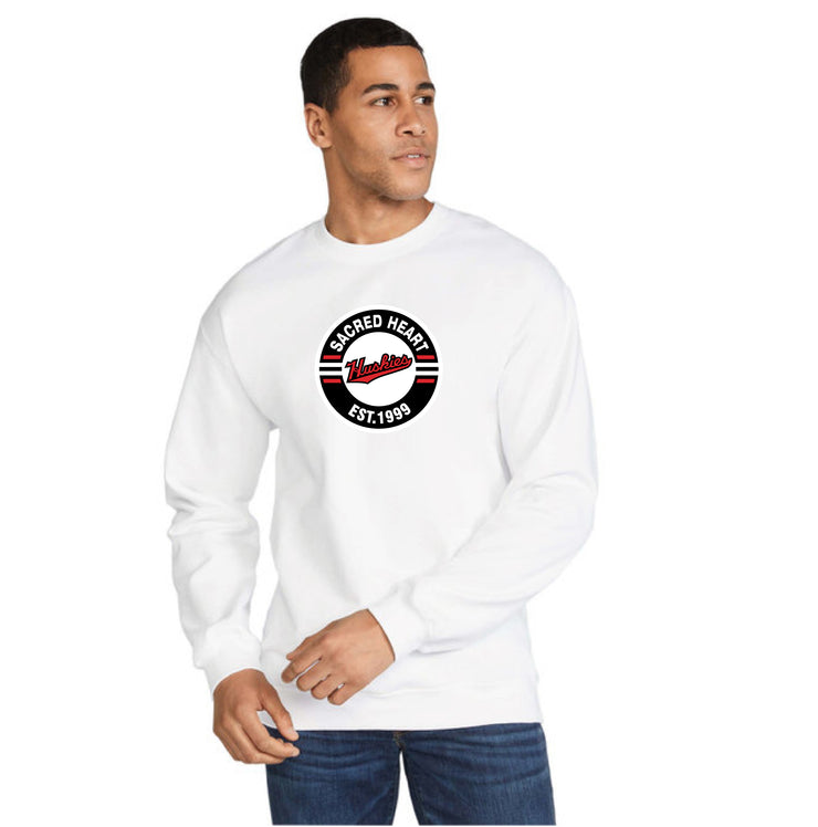SACRED HEART STAFFWEAR - CIRCLE PRINT - GILDAN SOFTSTYLE CREWNECK - ADULT