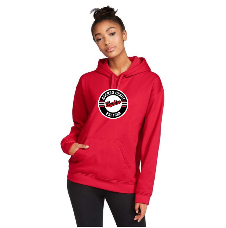 SACRED HEART STAFFWEAR - CIRCLE PRINT - GILDAN SOFTSTYLE HOODIE - ADULT