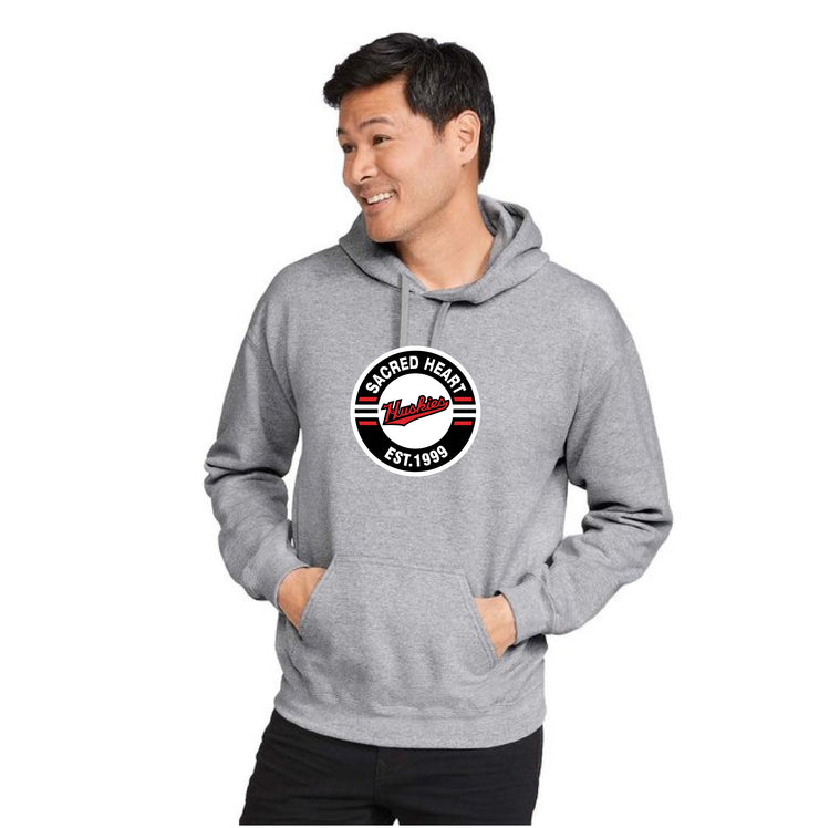 SACRED HEART STAFFWEAR - CIRCLE PRINT - GILDAN SOFTSTYLE HOODIE - ADULT