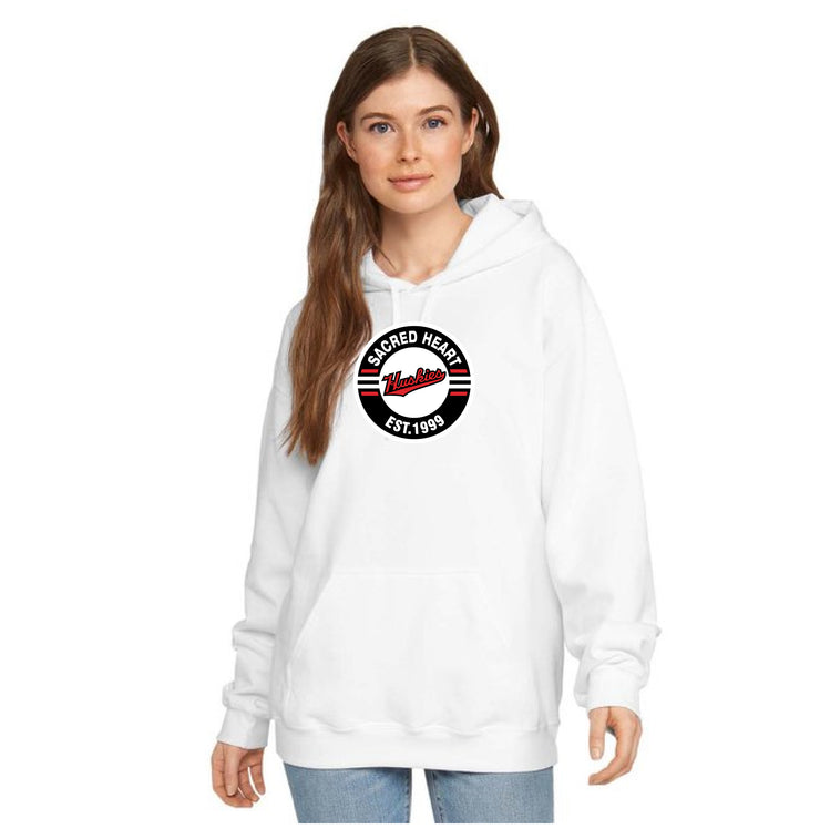 SACRED HEART STAFFWEAR - CIRCLE PRINT - GILDAN SOFTSTYLE HOODIE - ADULT