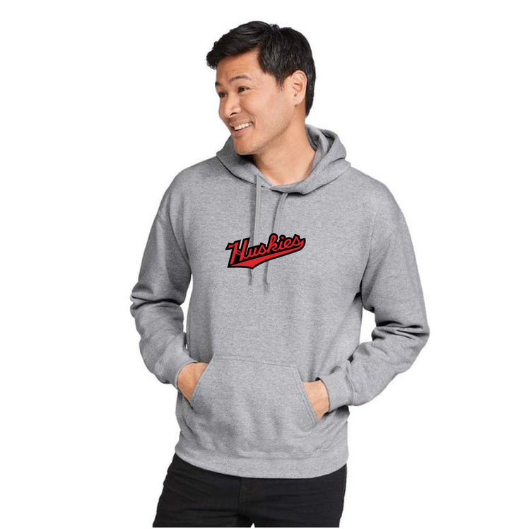 SACRED HEART STAFFWEAR - HUSKIES PRINT - GILDAN SOFTSTYLE HOODIE - ADULT