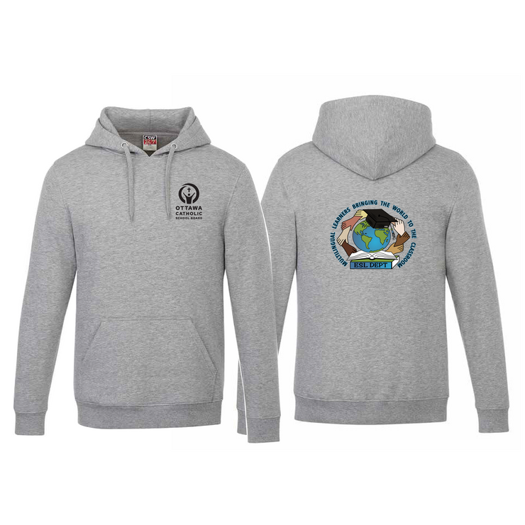 OCSB ESL DEPARTMENT - SCHOOL BOARD LOGO - VAULT PULLOVER HOODIE - ADULT