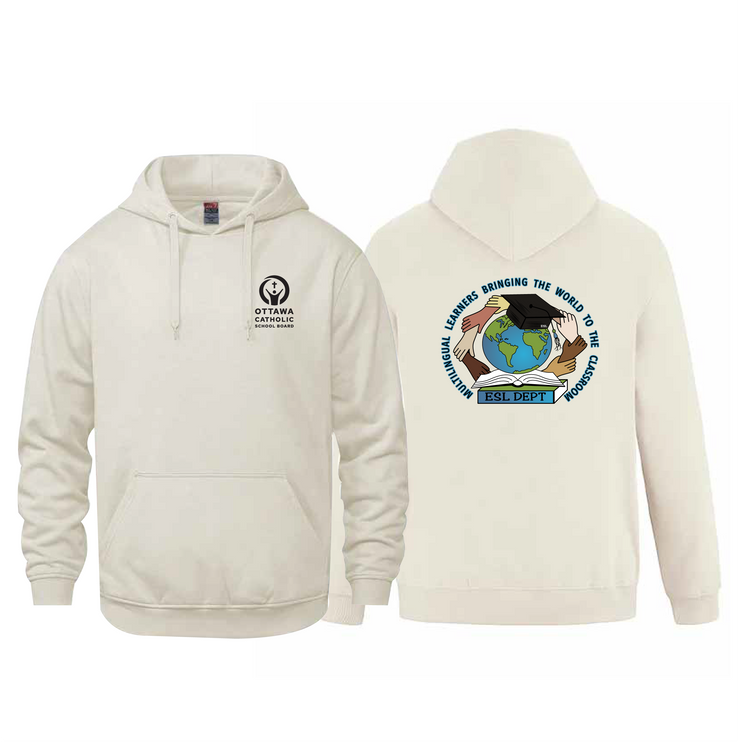 OCSB ESL DEPARTMENT - SCHOOL BOARD LOGO - VAULT PULLOVER HOODIE - ADULT