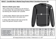 STEPHEN LEACOCK STAFFWEAR - SLPS EMB - VENTURE HEATHERED STRIPE QUARTER ZIP QUARTER ZIP - MENS