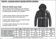 ST. GEORGE SPIRITWEAR- YOUTH GILDAN COTTON ZIP HOODIE