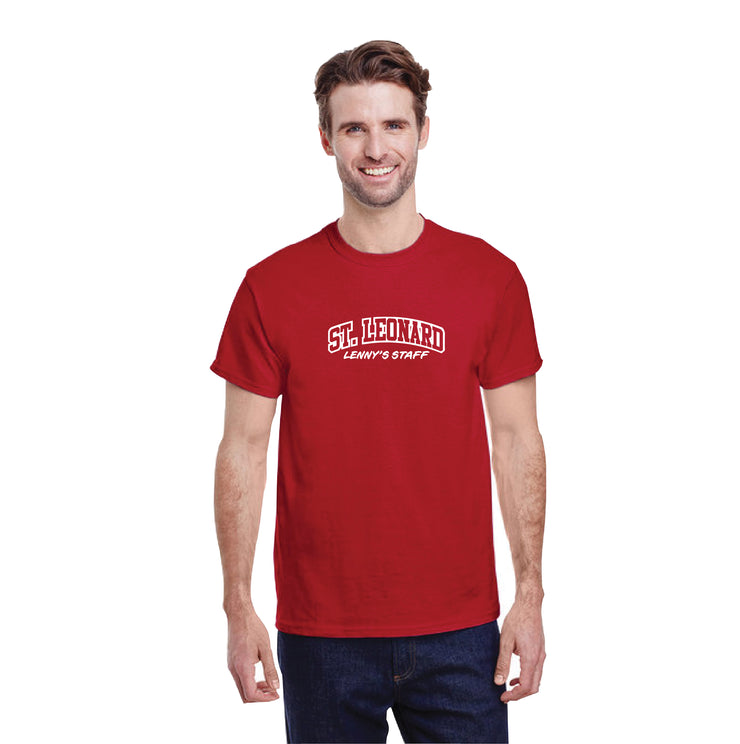 ST. LEONARD STAFFWEAR - GILDAN COTTON TEE - ADULT