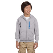 SMY SPIRITWEAR - VERTICAL SQUIRRELS - GILDAN ZIPPED HOODIE - YOUTH
